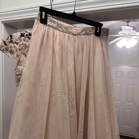 Blush Pink Two Piece Formal Dress - Picture 6 of 6